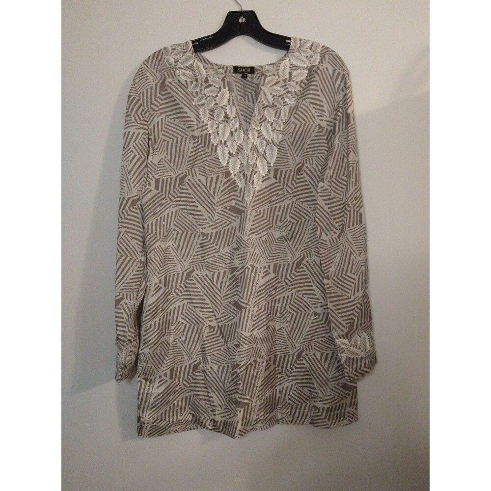 Saachi anthropologie embroidered vneck  tunic dress classic,Feminine,beachy,Boho